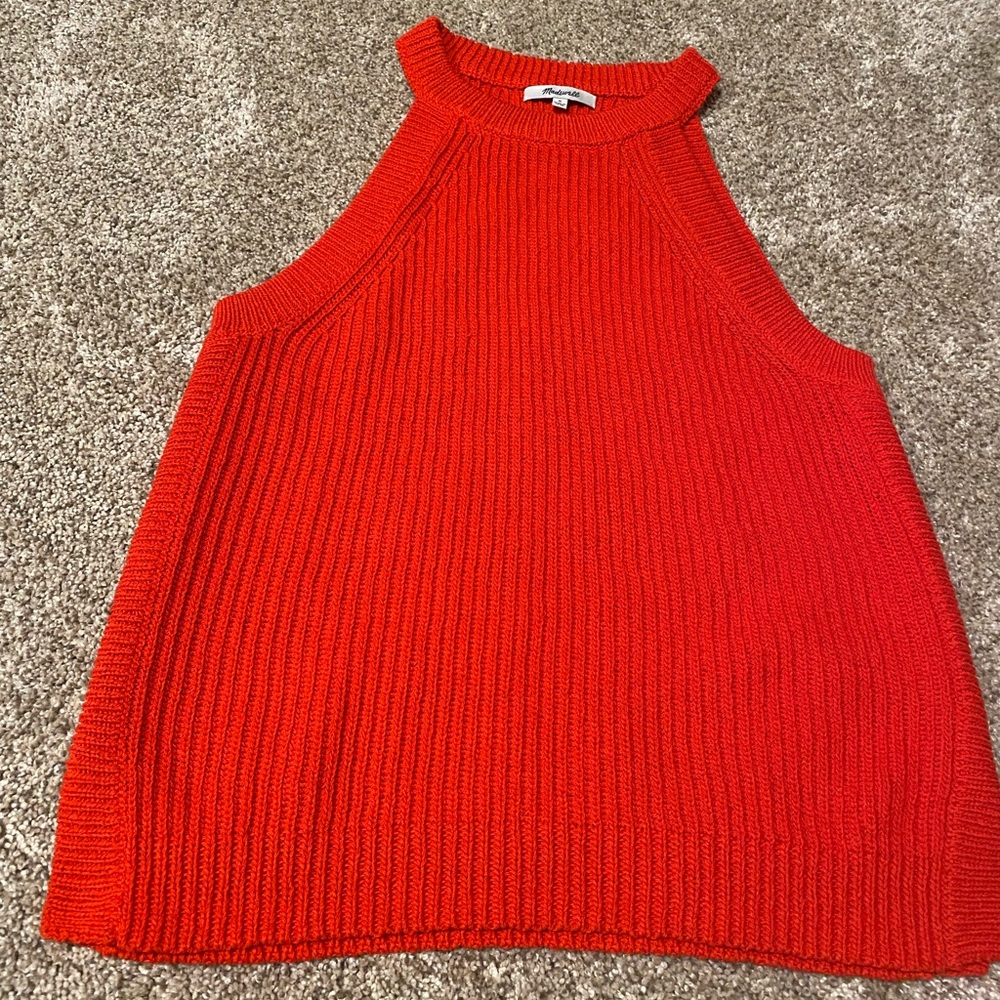 madewell sweater tank top.